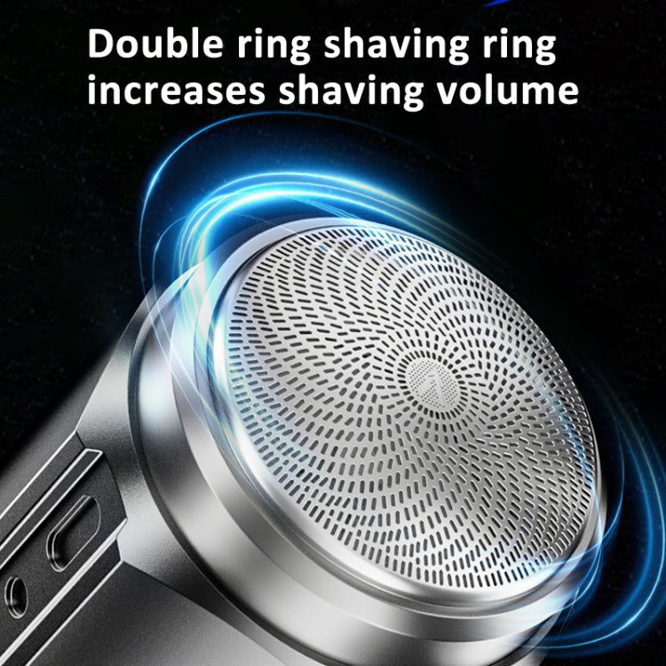 Smart Digital Display Electric Shaver Rechargeable Pocket Razor, Spec: Suspension Knife Net Guncolor
