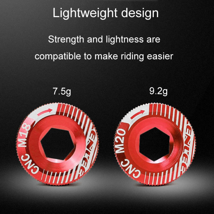 ENLEE M20 Aluminum Crank Cover For Bicycle Discs For IXF Crank Accessories(Red)