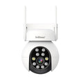 SriHome SH052 Wifi 5MP Wireless PTZ IP AI Auto Tracking Sound&Light Alarm Starlight Color Night Vision Outdoors Surveillance Camera, Plug: US