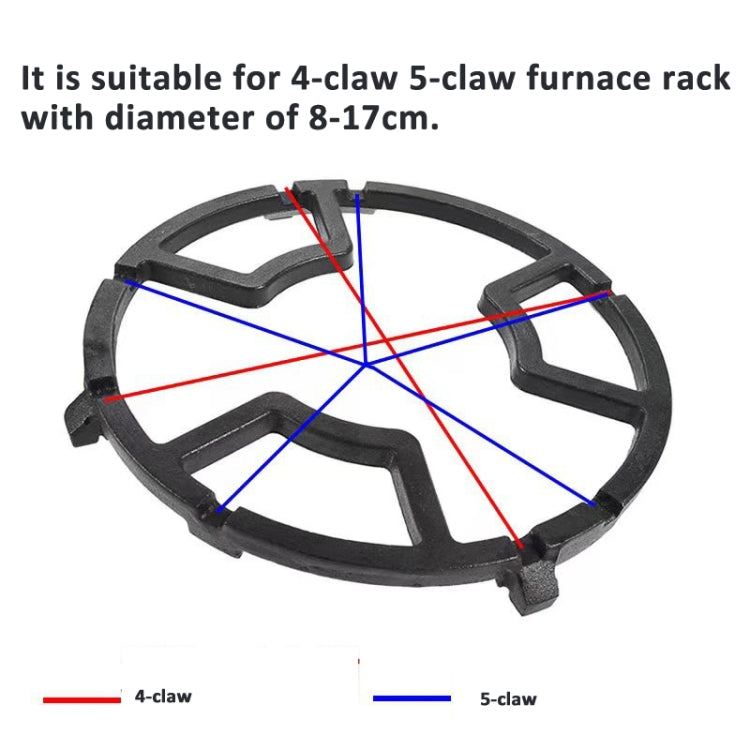 Gas Stove Rack Cast Iron Wok Support Ring Stand  for Home Kitchen Cookware Stove(Black)