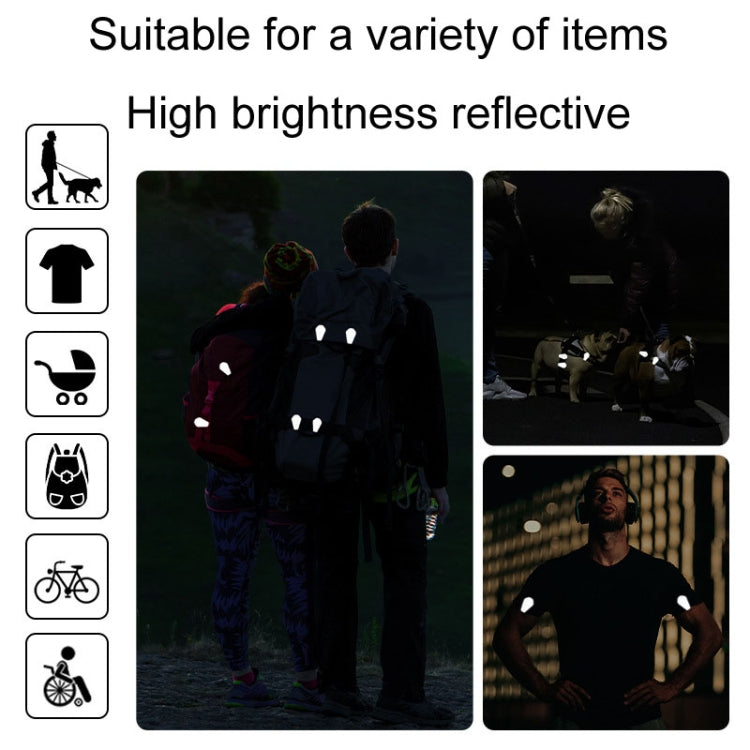 ENLEE EN-7855 Multifunctional Reflective Magnet Clip Outdoor Sports Night Running Safety Warning Stickers, Style: C Model