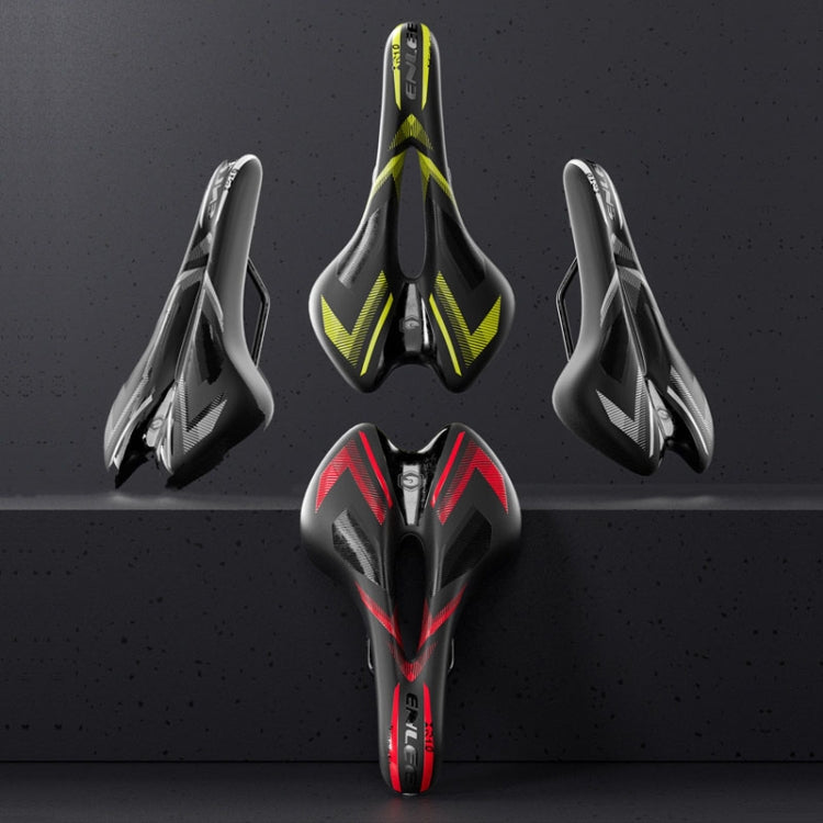 ENLEE E-ZD310 Bicycle Shockproof Cushion Outdoor Cycling Mountain Bike Saddle(Red)
