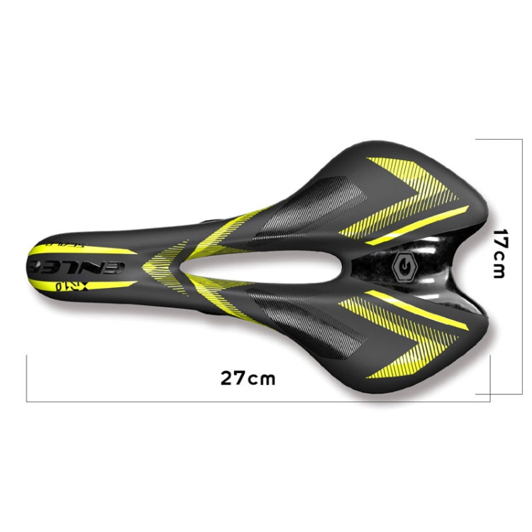 ENLEE E-ZD310 Bicycle Shockproof Cushion Outdoor Cycling Mountain Bike Saddle(White)