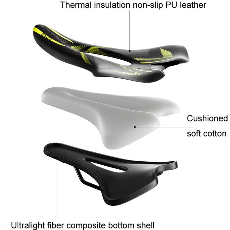 ENLEE E-ZD310 Bicycle Shockproof Cushion Outdoor Cycling Mountain Bike Saddle(Red)