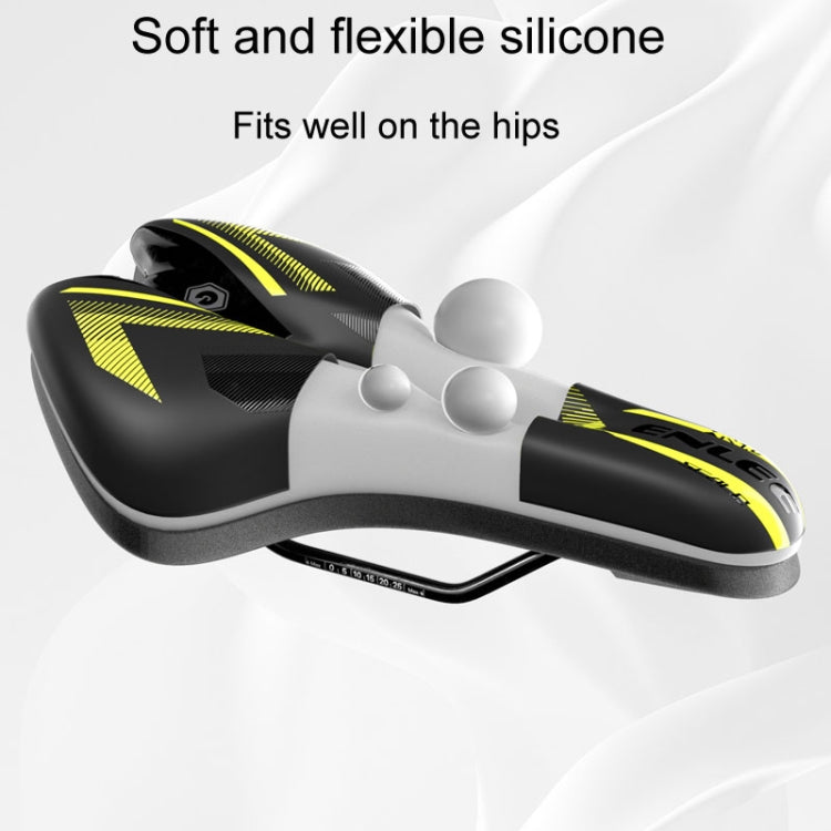 ENLEE E-ZD310 Bicycle Shockproof Cushion Outdoor Cycling Mountain Bike Saddle(White)