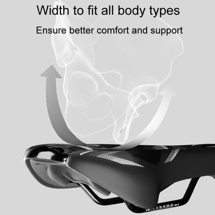 ENLEE E-ZD310 Bicycle Shockproof Cushion Outdoor Cycling Mountain Bike Saddle(White)