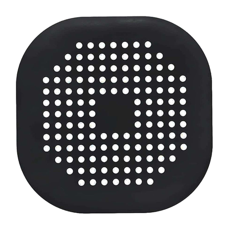 Floor Drain Pad With Suction Pad Kitchen Bathroom Anti Clogging Hair Strainer Sewer Floor Drain Plugs(Black)
