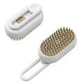 Pet Electric Spray Comb Rechargeable Cat Steamy Grooming Brush Cleaning Tool(White)
