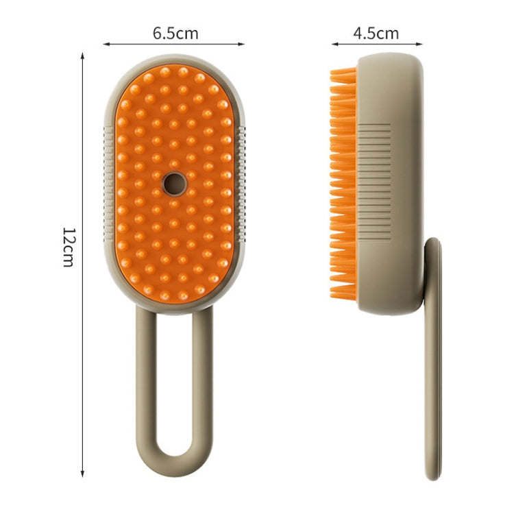 Pet Electric Spray Comb Rechargeable Cat Steamy Grooming Brush Cleaning Tool(White)