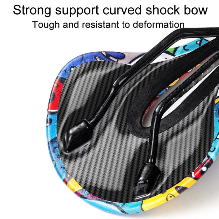 ENLEE E-ZD412 Bicycle Carbon Fiber Cushion Outdoor Riding Mountain Bike Saddle, Style: Camouflage