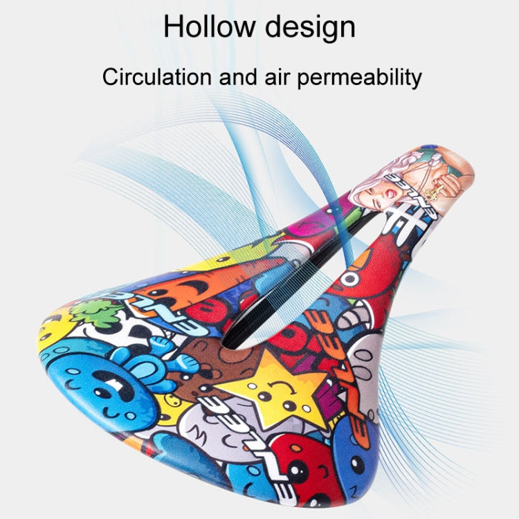 ENLEE E-ZD412 Bicycle Carbon Fiber Cushion Outdoor Riding Mountain Bike Saddle, Style: Camouflage