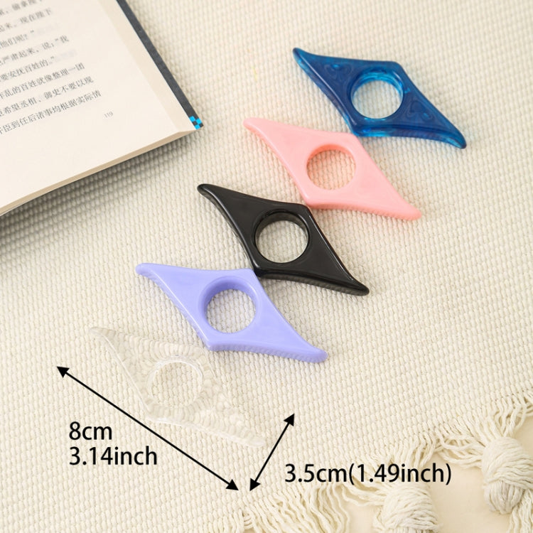 Thumb Bookmark Acrylic Book Holder Support Reading Aids For Students(Transparent)