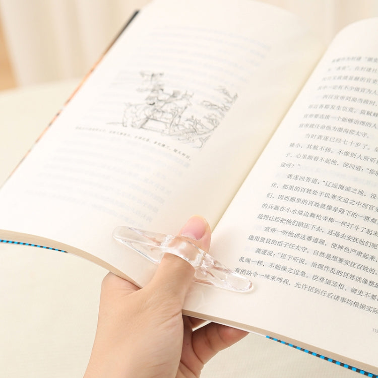 Thumb Bookmark Acrylic Book Holder Support Reading Aids For Students(Transparent)