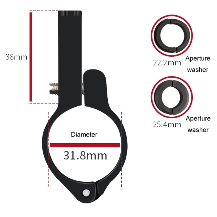 ENLEE Aluminum Alloy Phone Holder Bicycle Riding Fixed Navigation Mount(Titanium)
