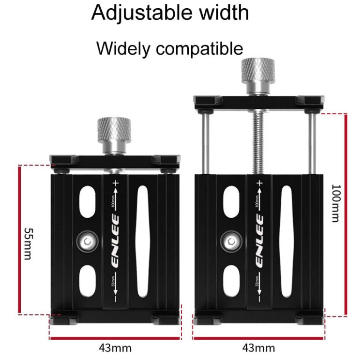 ENLEE Aluminum Alloy Phone Holder Bicycle Riding Fixed Navigation Mount(Titanium)