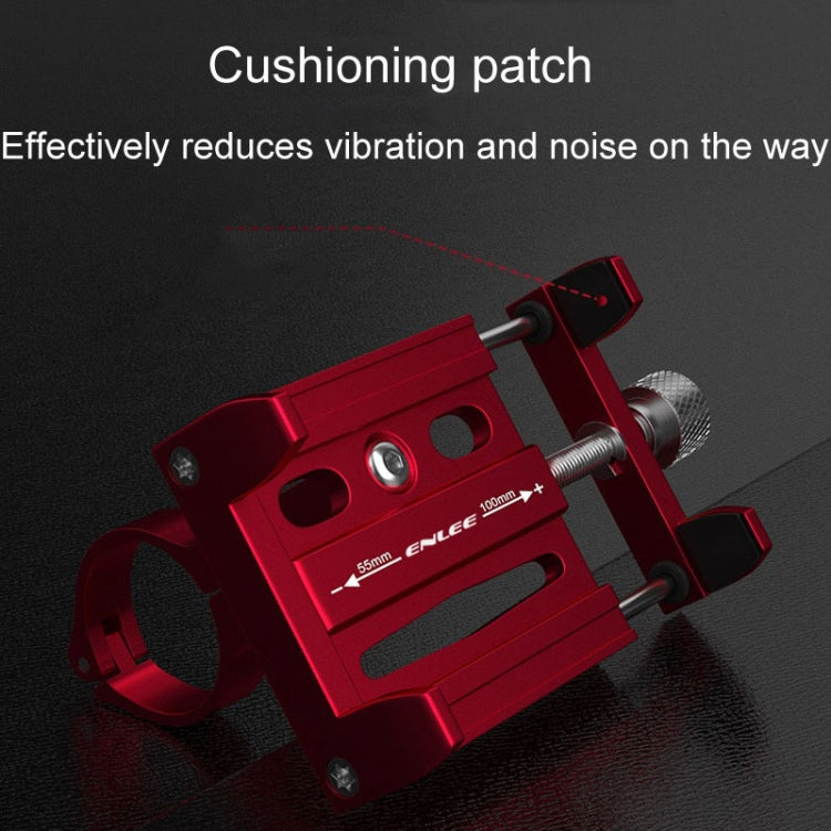 ENLEE Aluminum Alloy Phone Holder Bicycle Riding Fixed Navigation Mount(Titanium)