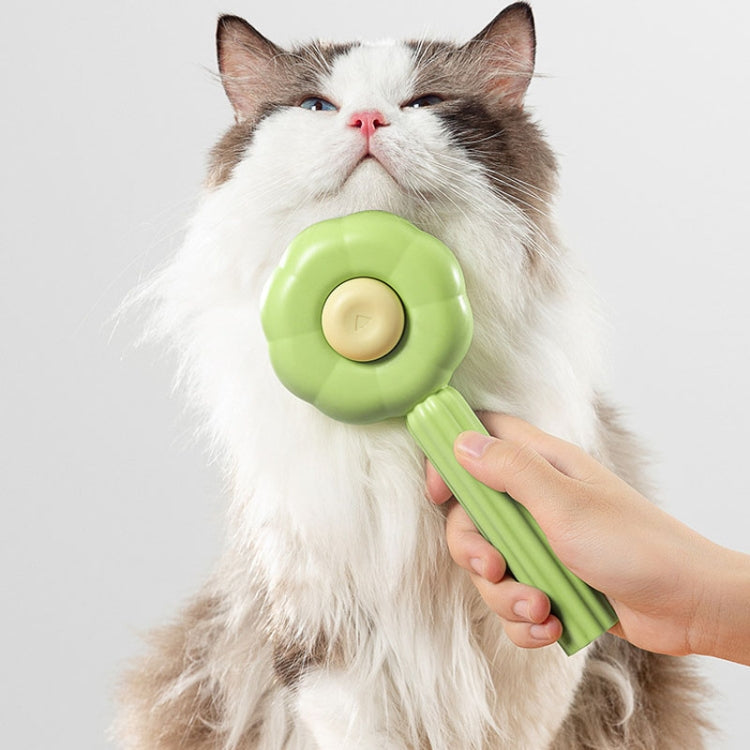 Sunflower Pet Comb Cats Hair Removal Massage Needle Brush(Orange)