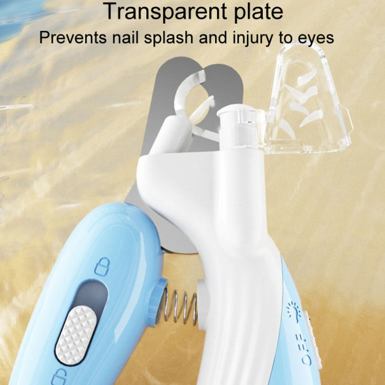 Pet Nail Clipper Dogs And Cats Fingernail Trimmers With LED Lighting(Light Coffee)