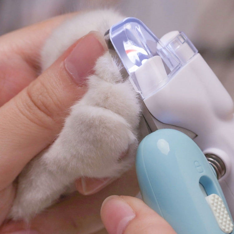 Pet Nail Clipper Dogs And Cats Fingernail Trimmers With LED Lighting(Light Coffee)