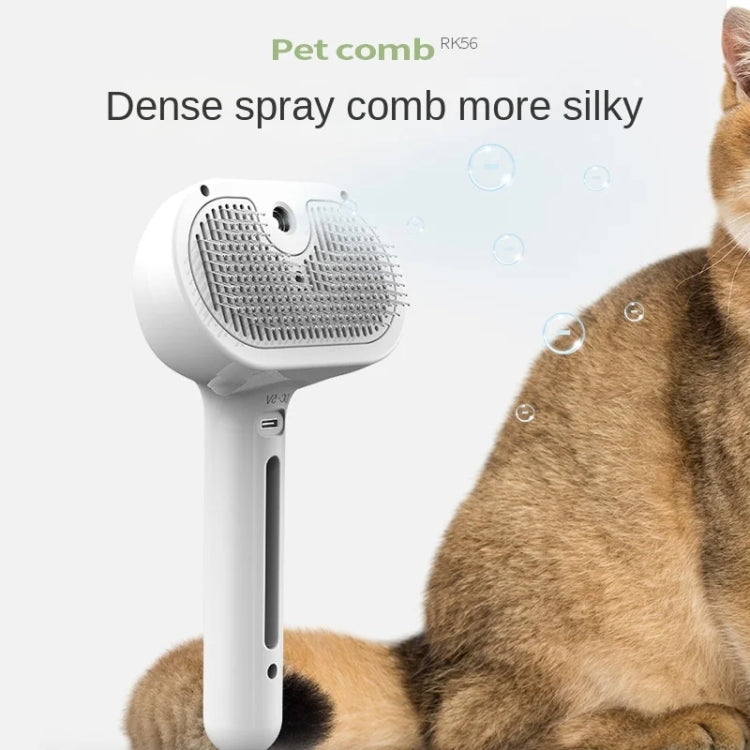 RK56 USB Charging Spray Pet Grooming Comb Cat and Dog Hair Removal Tool Pet Products(Green)