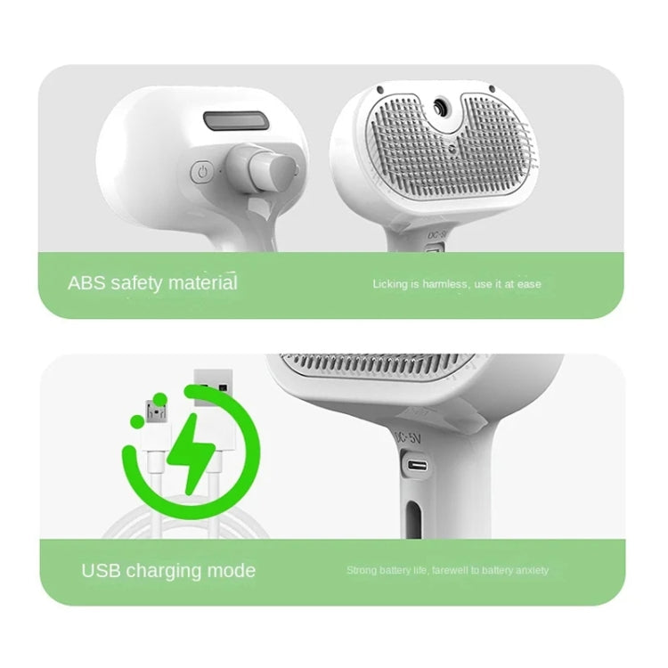 RK56 USB Charging Spray Pet Grooming Comb Cat and Dog Hair Removal Tool Pet Products(Pink)