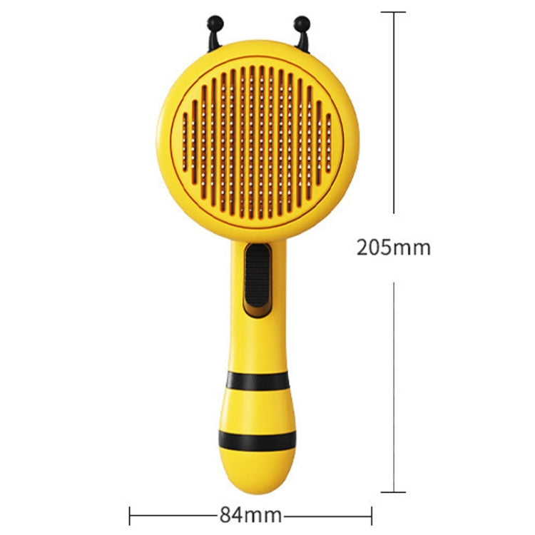 Bee Pet Comb Cats Hair Removal Massage Needle Brush(Pink)