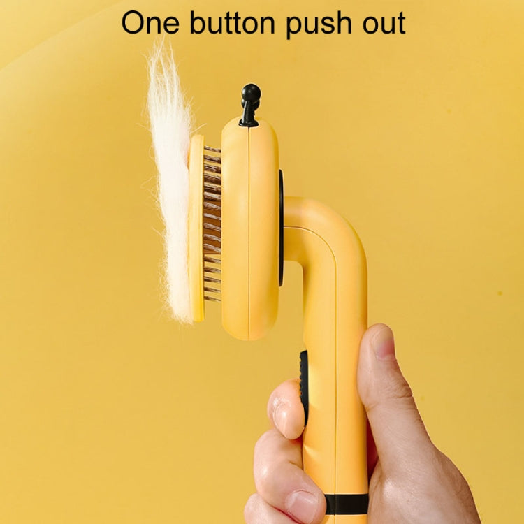 Bee Pet Comb Cats Hair Removal Massage Needle Brush(Pink)