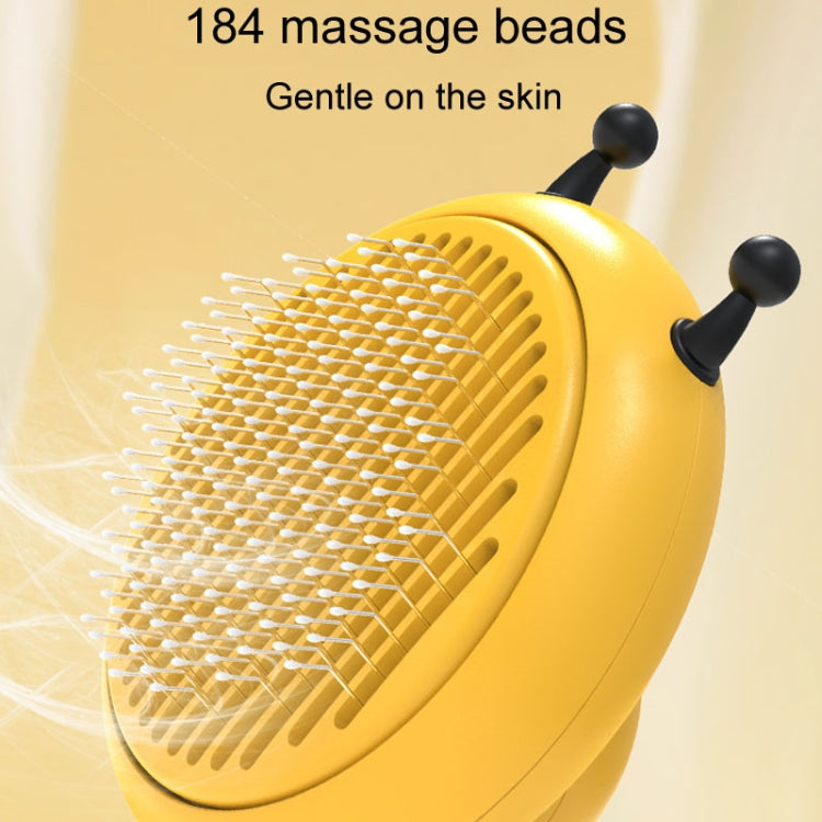 Bee Pet Comb Cats Hair Removal Massage Needle Brush(Pink)