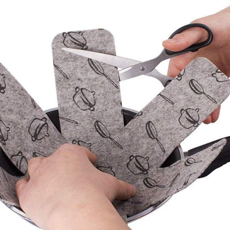 3pcs /Set 26+35.5+38cm Anti-Scald Heat Insulation Felt Pot Mat Non-Woven Pot Bottom Protector Pads