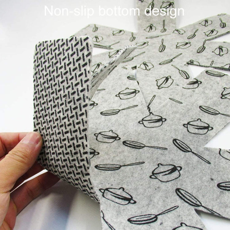 3pcs /Set 26+35.5+38cm Anti-Scald Heat Insulation Felt Pot Mat Non-Woven Pot Bottom Protector Pads