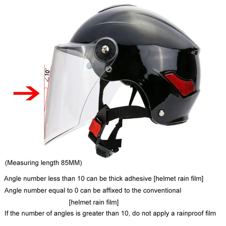 Travel Motorcycle Helmet Rainproof and Anti-fog Film, Style: Extra Large Inside(English Box)
