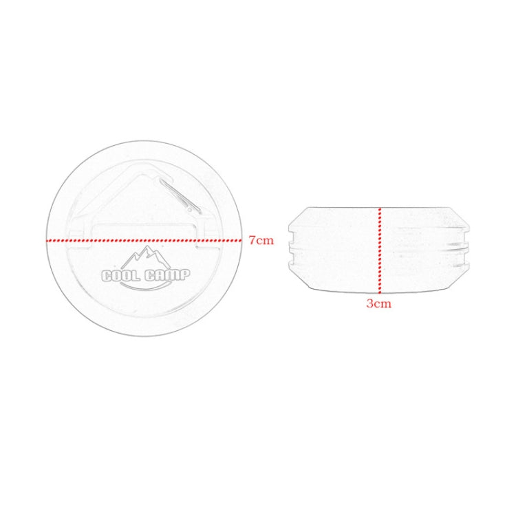 COOL CAMP CF-A208 Outdoor Open Camp Magnetic Hook Tent Skywalf Capital Camping Fixed Car Camp Light Hanging(Khaki)