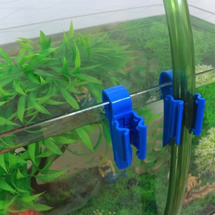 5pcs Multifunctional Fish Tank Aquarium Water Pipe Fixing Clip(Black)