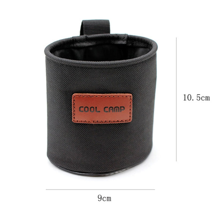 COOL CAMP CF-7007 Outdoor Camping Multifunctional Storage Rack Cup Holder Water Bottle Cover(Black)