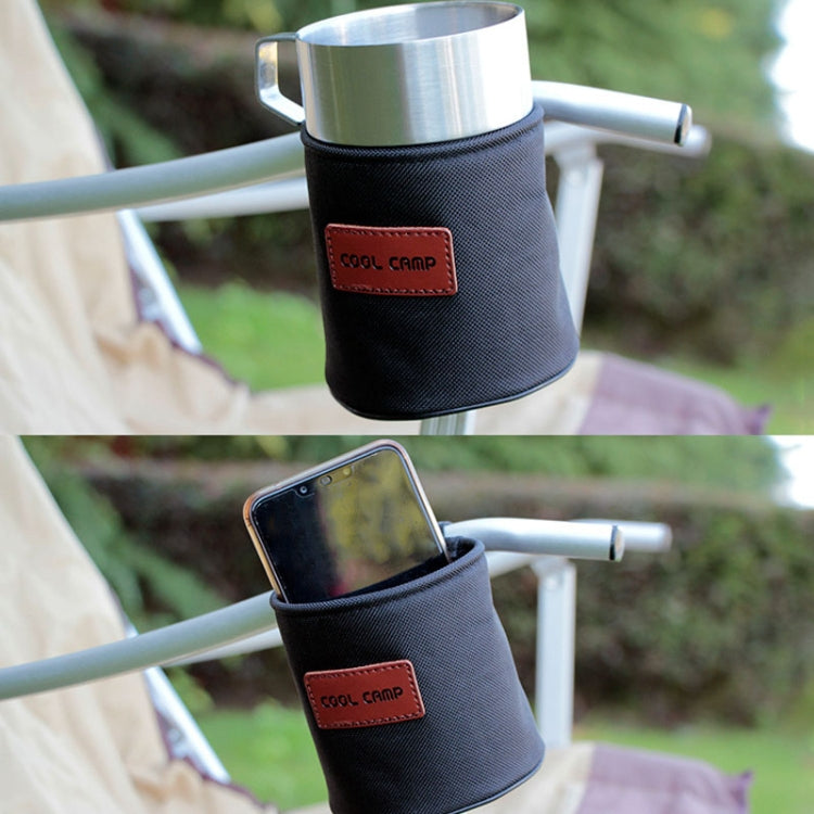 COOL CAMP CF-7007 Outdoor Camping Multifunctional Storage Rack Cup Holder Water Bottle Cover(Black)