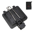 COOL CAMP CF-807 Outdoor Camping Folding Portable Sandwich Nonstick Grill Pan Toast Double Sided Skillet(Black)