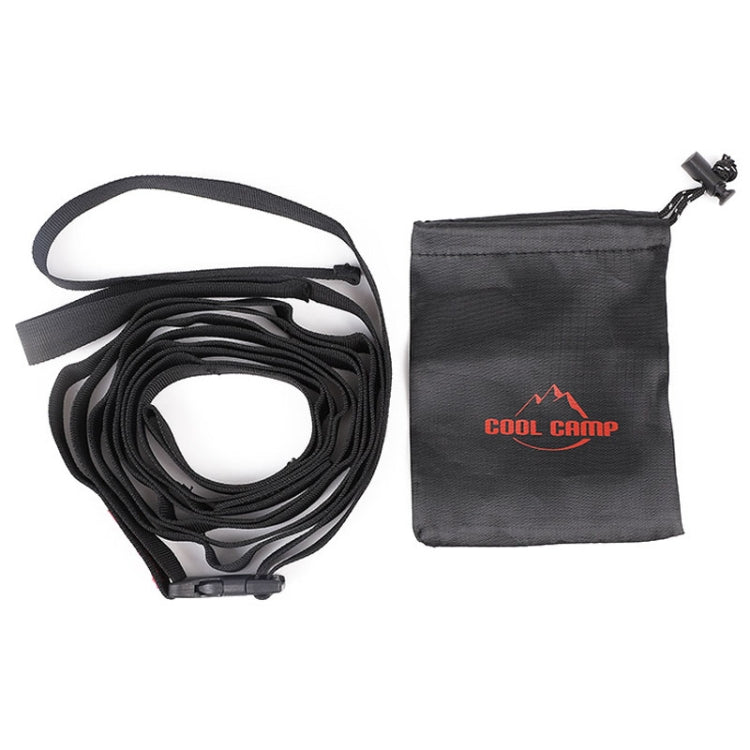 COOL CAMP CF-713 2m Outdoor Camping Multifunctional Lanyard Tent Canopy Hanger Straps Windproof Clothesline(Black)