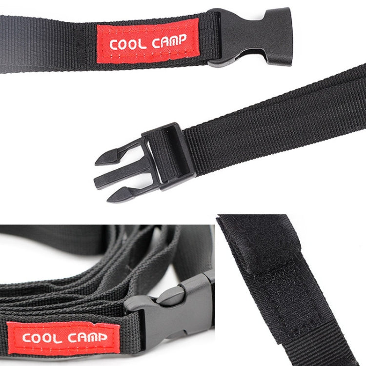 COOL CAMP CF-713 2m Outdoor Camping Multifunctional Lanyard Tent Canopy Hanger Straps Windproof Clothesline(Black)