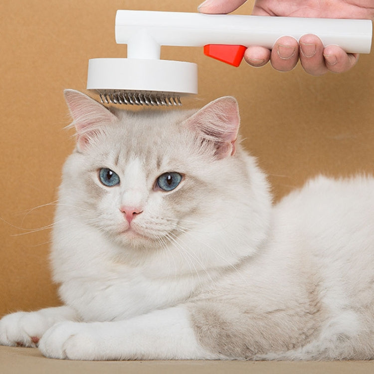 Pets Knotting And Thinning Needle Comb Cats And Dogs De-Fluffing Comb(White)