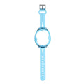 For Tamagotchi UNI (2023) Pet Game Machine Silicone Integrated Watch Strap Protective Case(Transparent Blue)