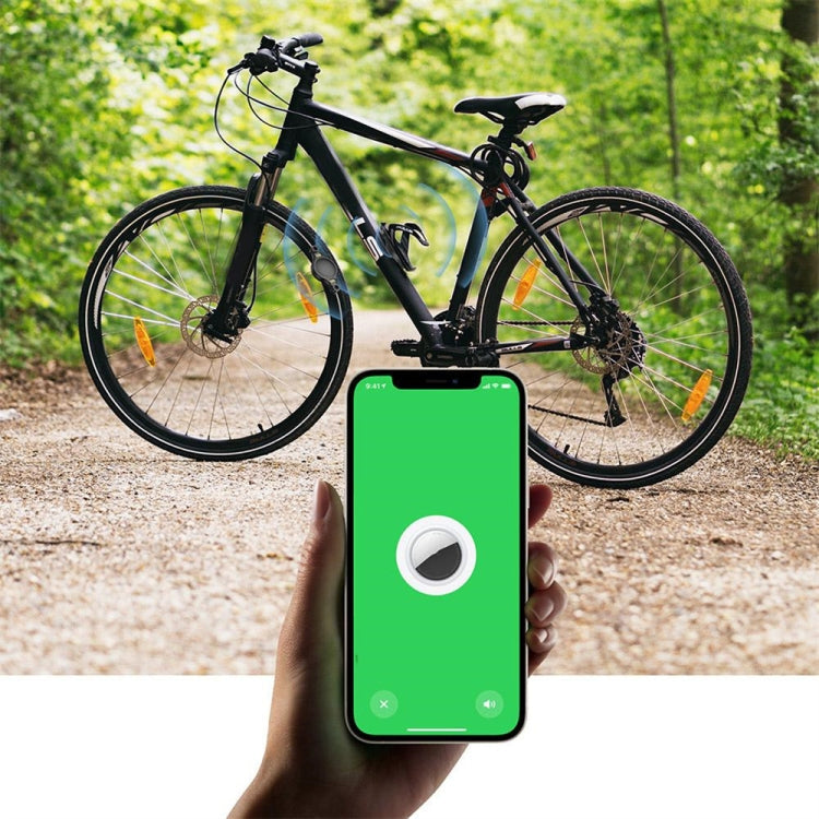 For Airtag Bicycle Mount Protective Case Anti-theft IP68 Waterproof Shell(Black)