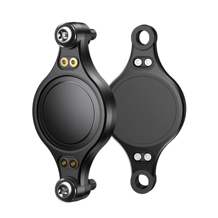 For Airtag Bicycle Mount Protective Case Anti-theft IP68 Waterproof Shell(Black)