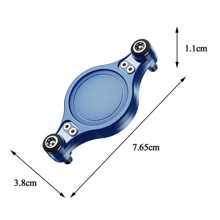 For Airtag Bicycle Mount Protective Case Anti-theft IP68 Waterproof Shell(Black)