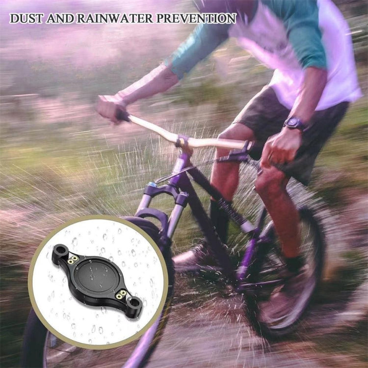 For Airtag Bicycle Mount Protective Case Anti-theft IP68 Waterproof Shell(Black)