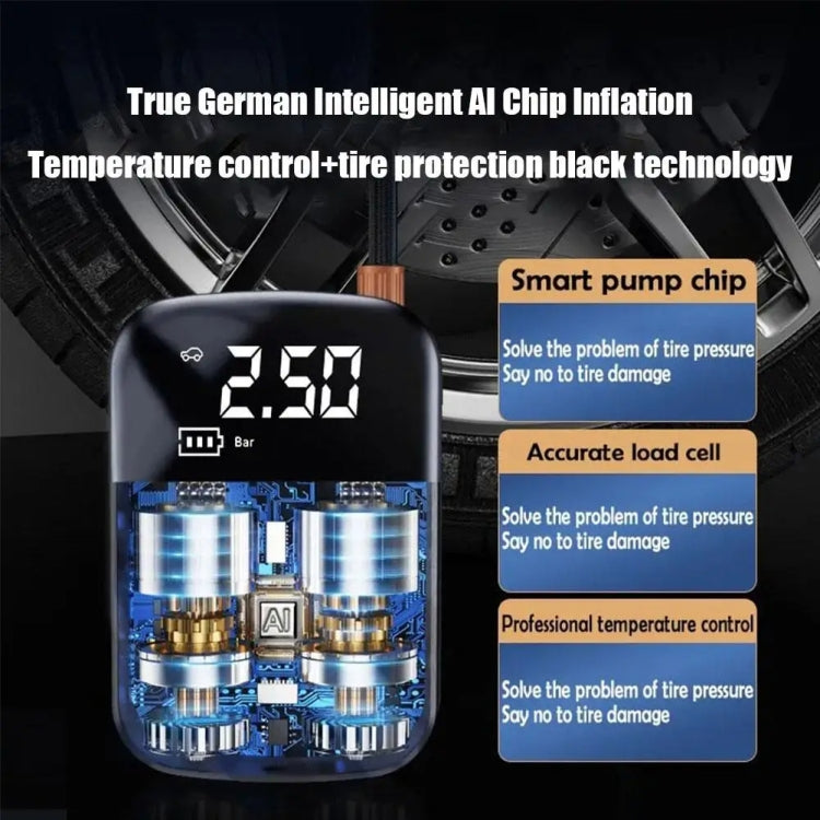 Car Portable Electric Tire Inflator Pump, Model: Wired