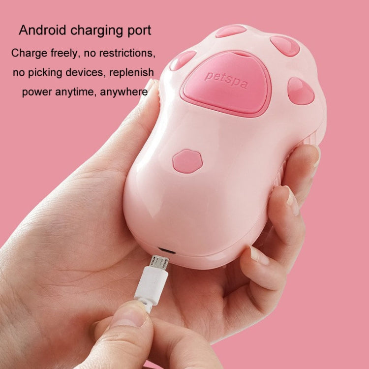 Rechargeable Pet No-Scrub Comb Electrical Spray Hair Removal Massage Comb For Dogs And Cats(Cat Claws)