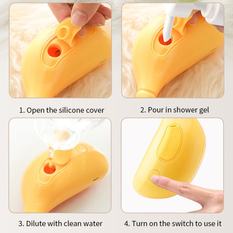 Banana Shape Pet Spray Massage Comb Electrical Cleaning Brush Hair Removal Comb For Dogs And Cats(Green)