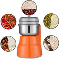 Household Coffee Grain Grinding Machine Crusher Grinder, Spec: UK Plug(Orange)