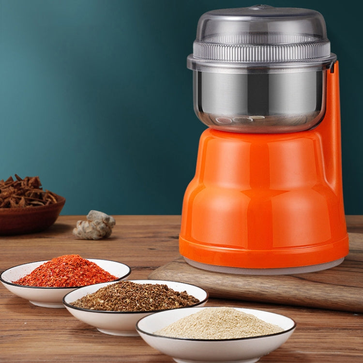 Household Coffee Grain Grinding Machine Crusher Grinder, Spec: UK Plug(Orange)
