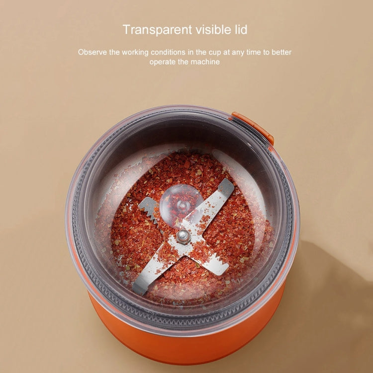 Household Coffee Grain Grinding Machine Crusher Grinder, Spec: UK Plug(Orange)